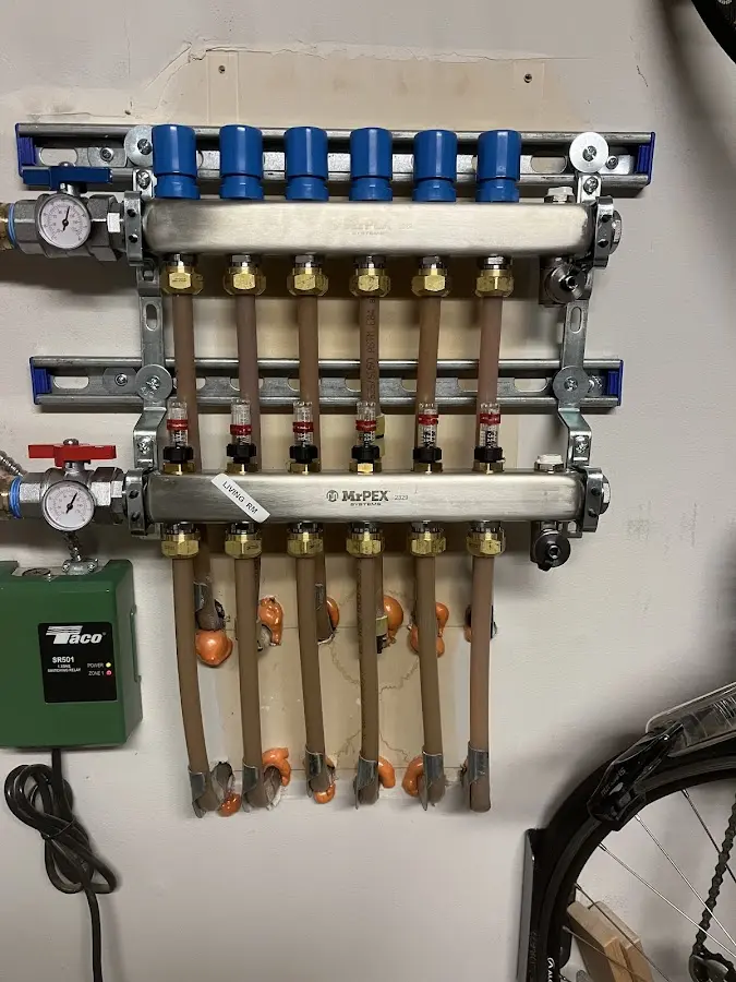 Plumber performing Leak Detection at a residential property in Mather